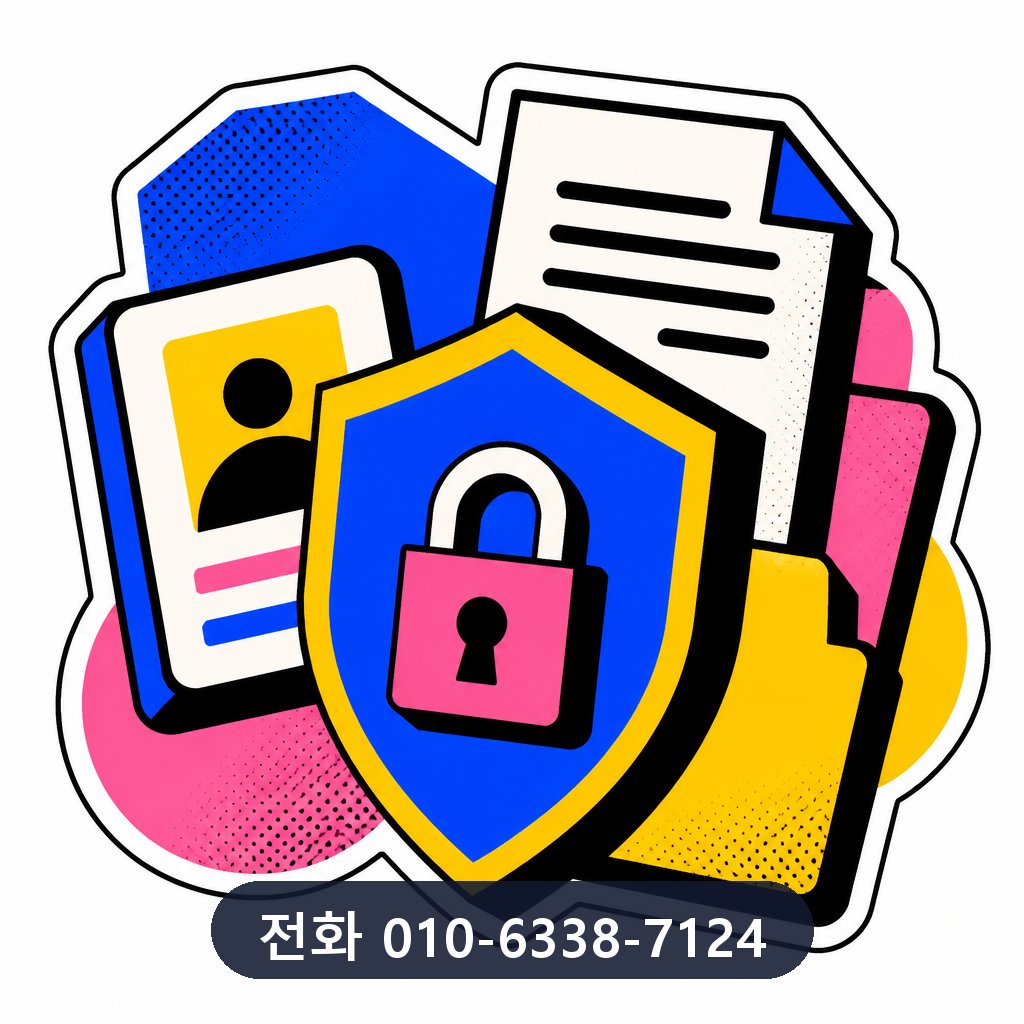 신용카드 현금 결제 개인정보 보호 이미지 · 문의 010-6338-7124